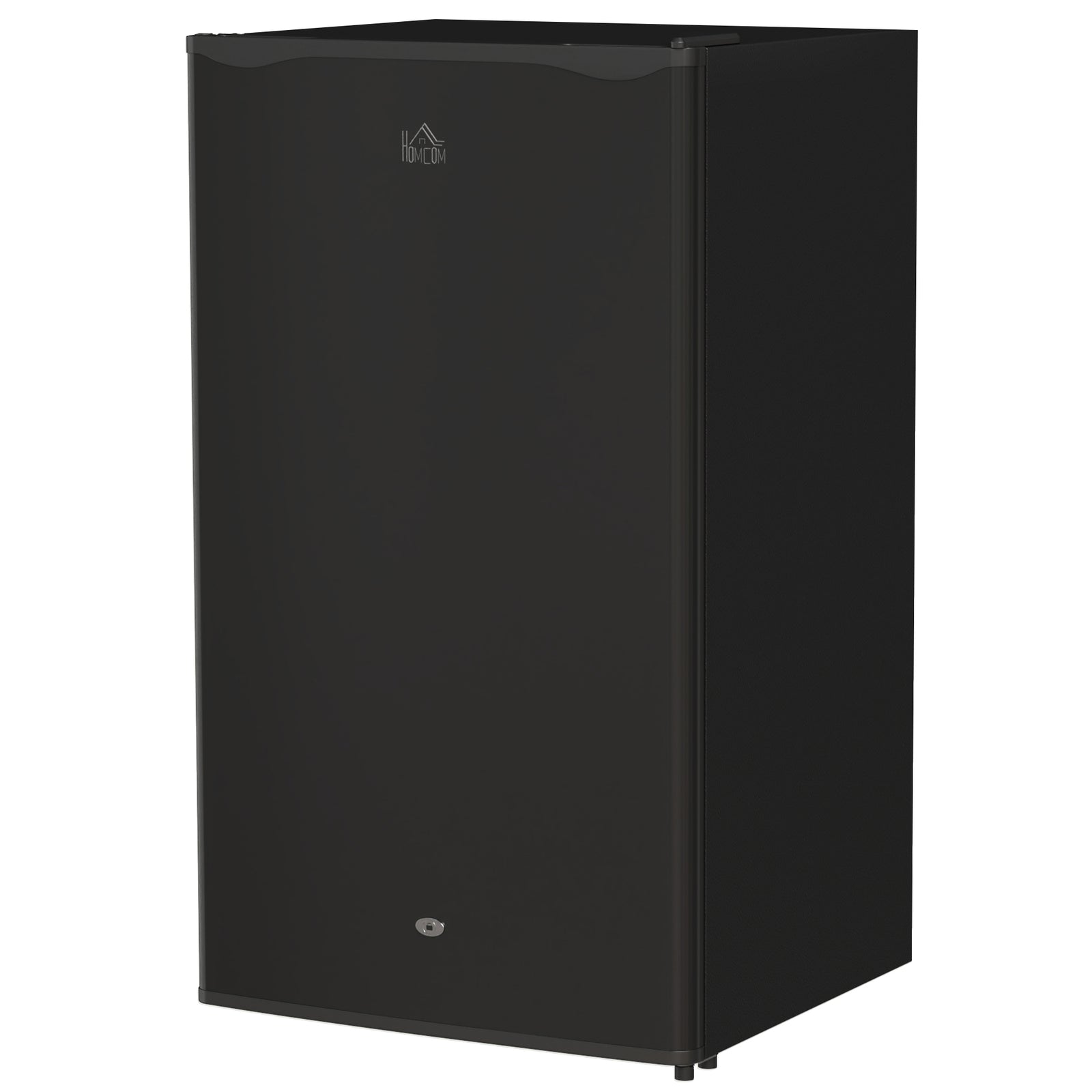91l Freestanding Under Counter Fridge Silver With Lock | One Size | Black
