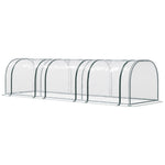 Green Tunnel Greenhouse With Zipped Doors