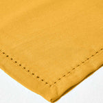 Plain Cotton Fabric 4 Napkins Set | 45cm x 45cm | Mustard