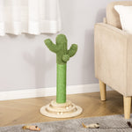 Cat Tree Cactus Sisal Scratching Post Interactive Fun Roller Exerciser