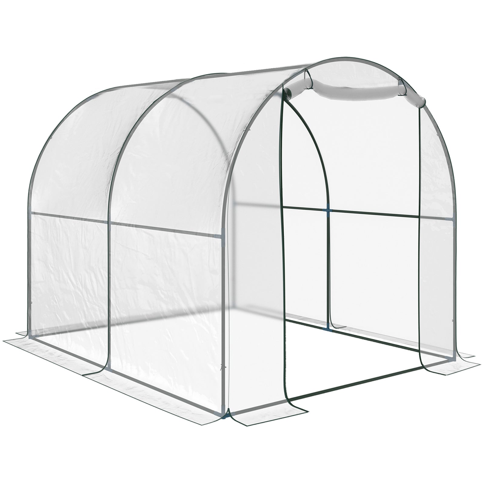 Transparent Polytunnel Greenhouse 2.5x2x2m
