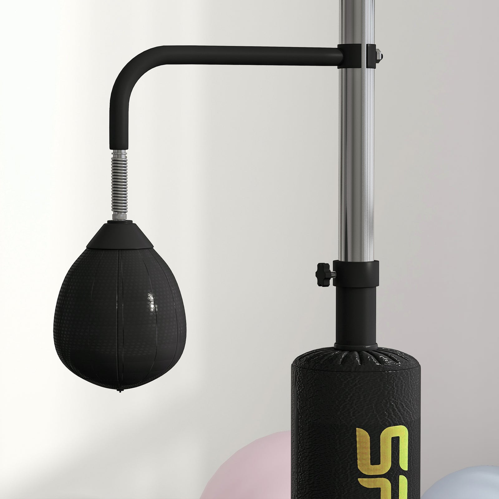 140-205cm Boxing Bag Freestanding Punching and Kicking Bag | Black