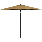 2x3m Rectangular Parasol Patio Outdoor Table Umbrella | Brown