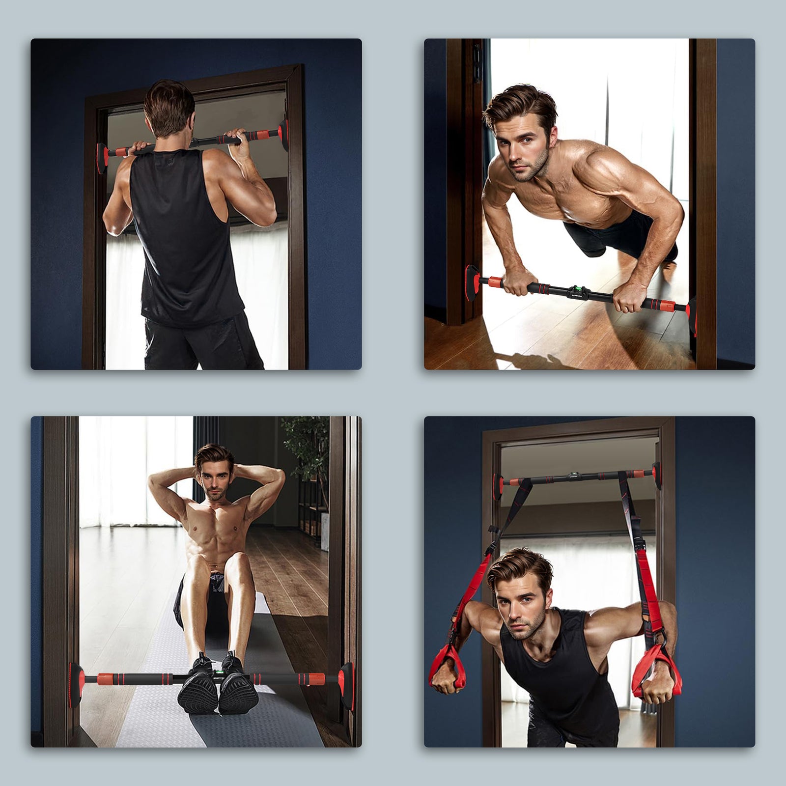 No-screw Doorway Pull Up Bar