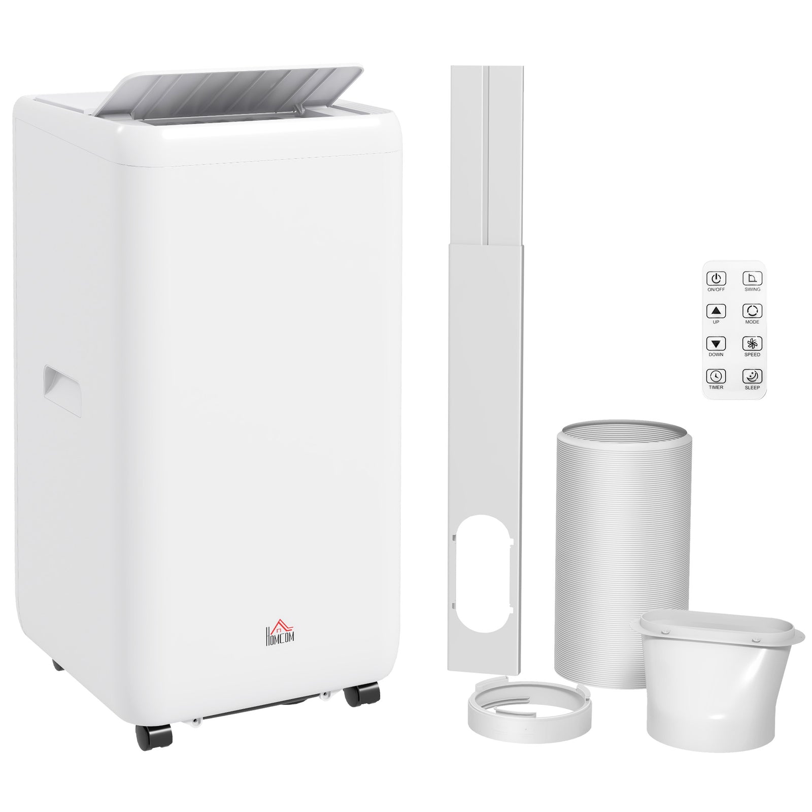 12000 Btu Quiet Mobile Air Conditioner For 28m², 24h Timer