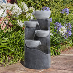 Garden Outdoor Solar-powered Water Fountain Rockery Decor