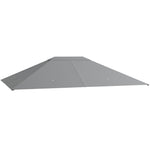 3 X 4m Gazebo Replacement Canopy Cover Gazebo Replacement | Light Slate Gray
