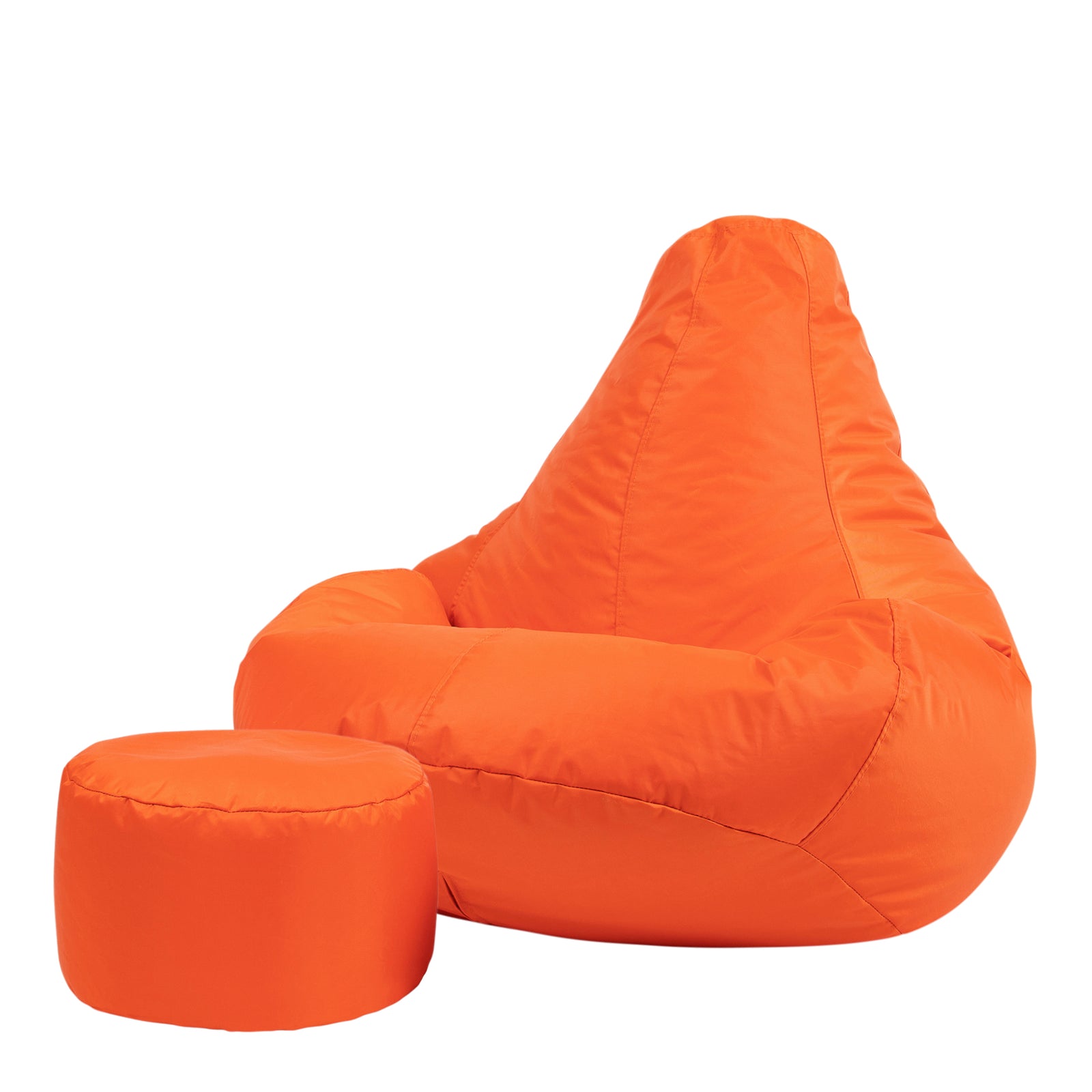 Recliner Indoor Outdoor Bean Bag Chair & Pouffe Chair | Orange