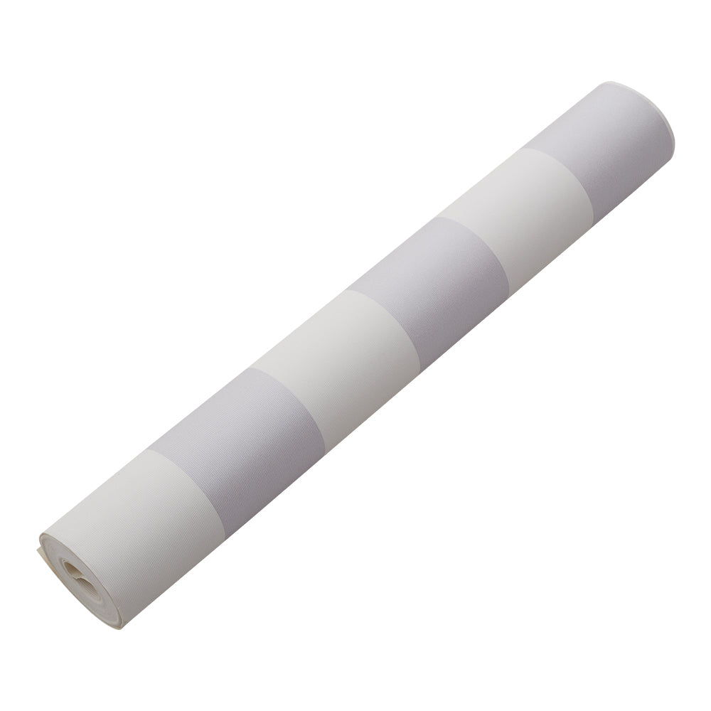 Lifeideas Pvc Grey And White Stripes Non-pasted Wallpaper Roll