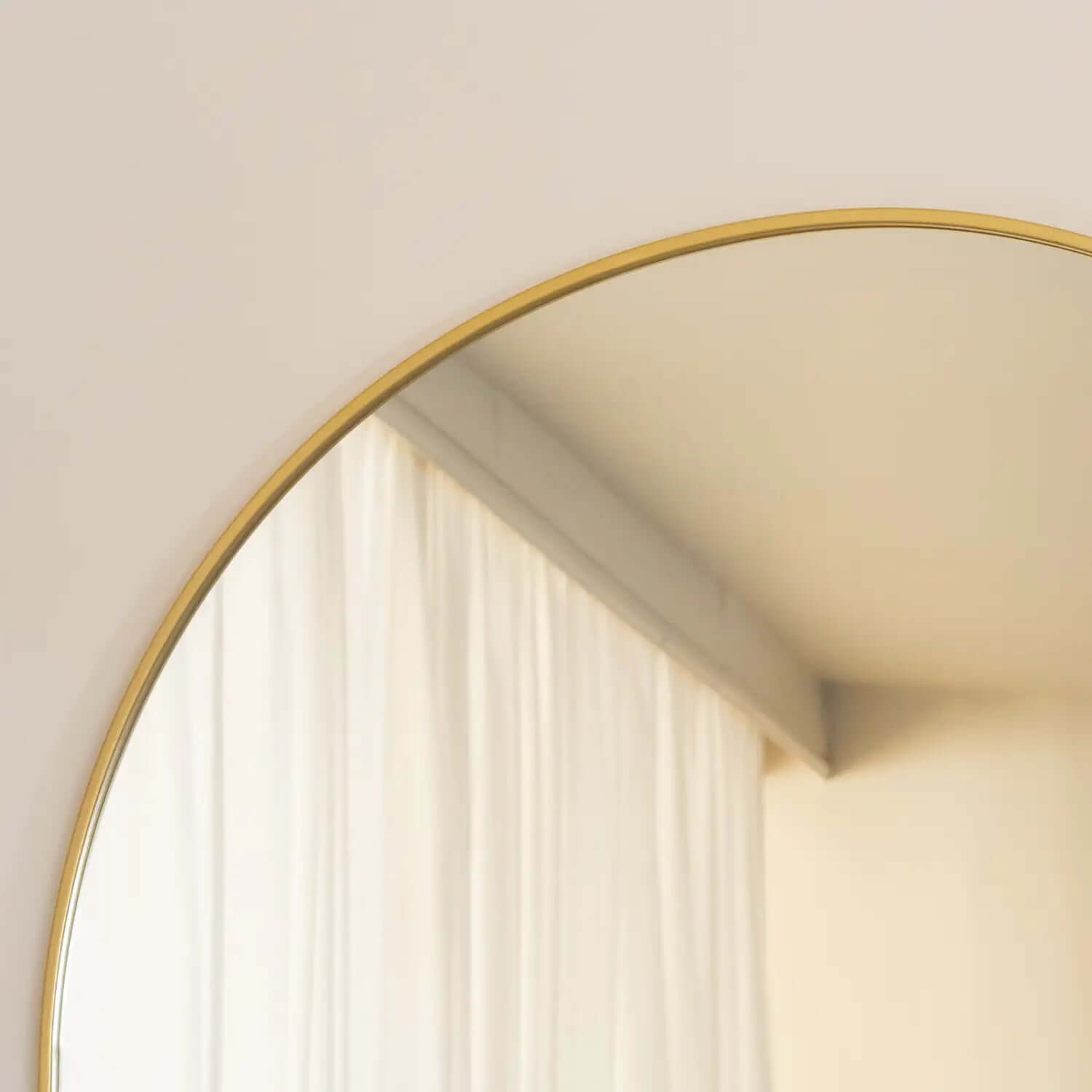 Akiko - Gold Metal Arched Mirror | 180cm x 105cm