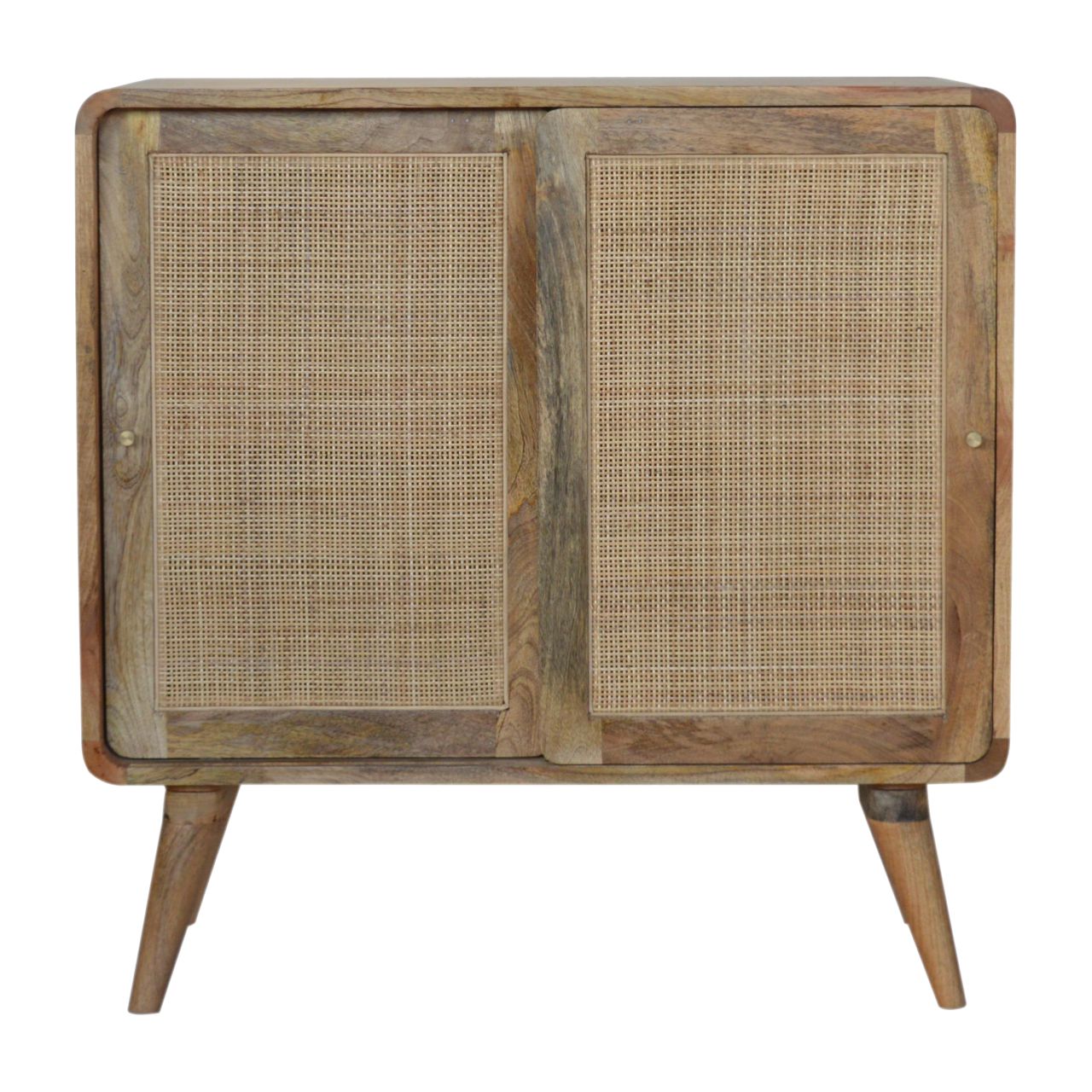Solid Mango Wood Close-knit Sliding Cabinet