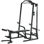 Smith Machine Power Rack With Pull Up Bar, Lat Pull Down System