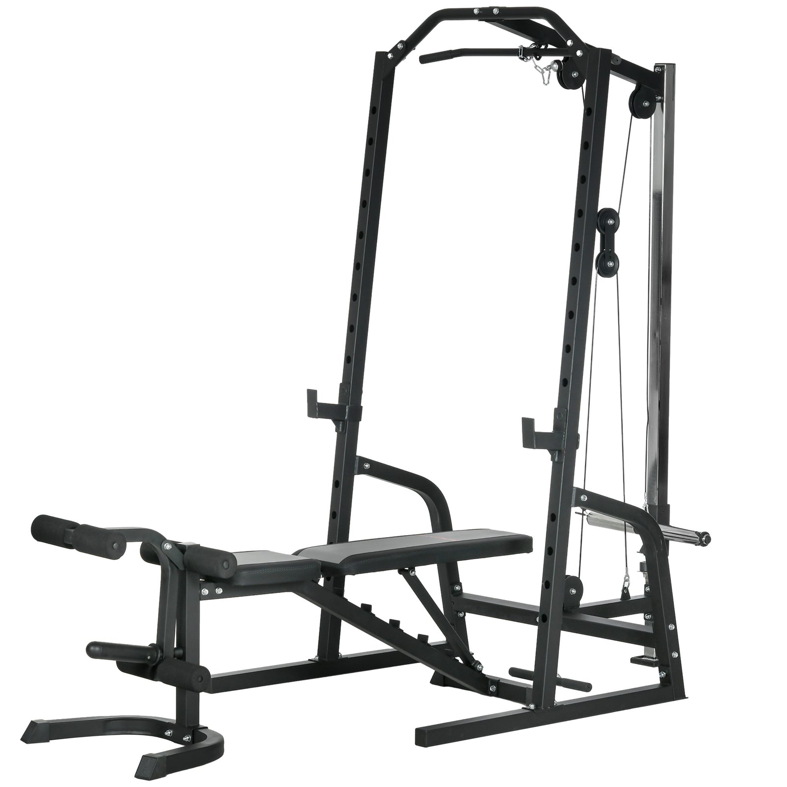 Smith Machine Power Rack With Pull Up Bar, Lat Pull Down System