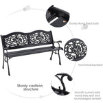 Outdoor Wood Benches Seat Bench Garden Metal Bench