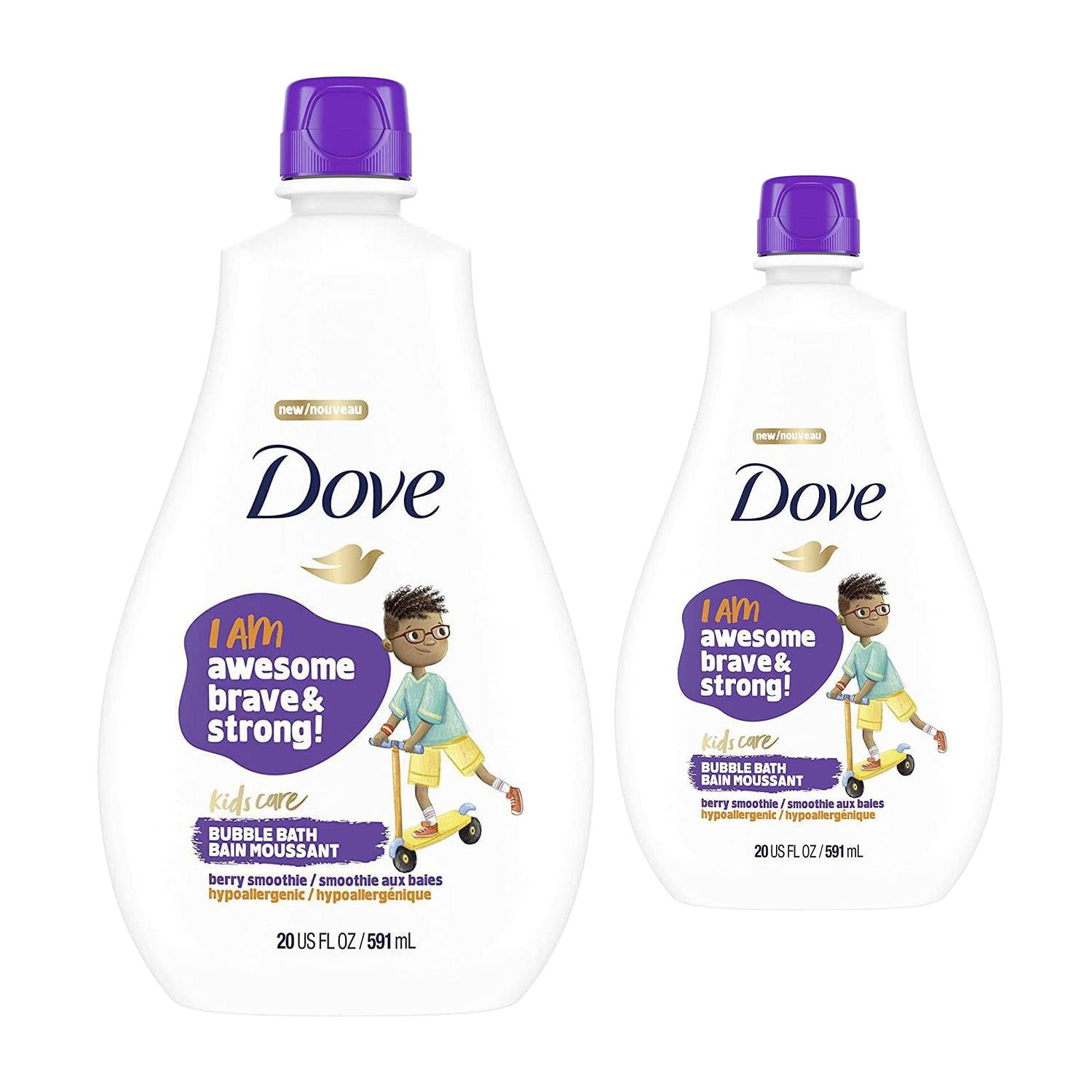 Kids Hypoallergenic Bubble Bath, Berry Scent, Gentle Skincare, 2pk