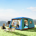 Outsunny 4-6 Man Camping Tent W/ 2 Bedroom, 3000mm Waterproof