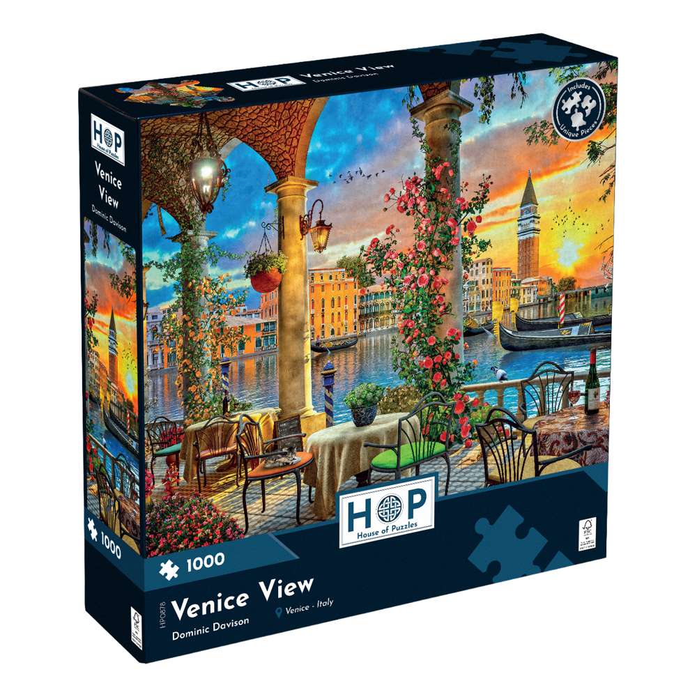 The House of Puzzles Venice View 1000 Piece Jigsaw Puzzle