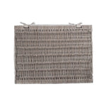 Wicker Antique Wash Cotton Lined Storage Basket | Large | Brown