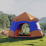 4 Person Pop Up Tent Camping Festival Hiking Shelter Family | Orange