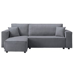 Hanna Reversible Corner Sofa With Sofa Bed | Corner | Dark Grey