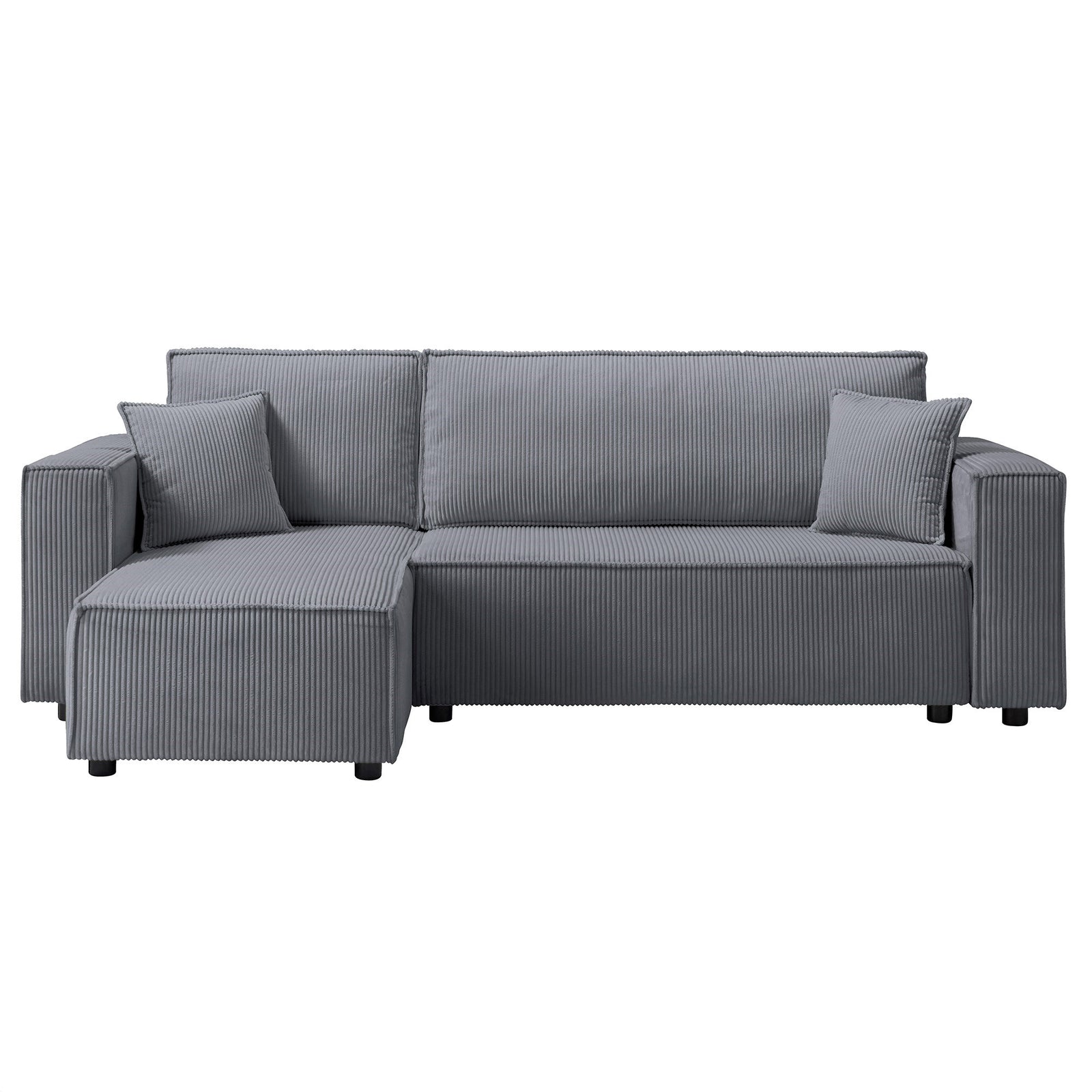 Hanna Reversible Corner Sofa With Sofa Bed | Corner | Dark Grey