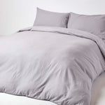 Soft Portuguese Brushed Cotton Fitted Sheet | Double | Grey
