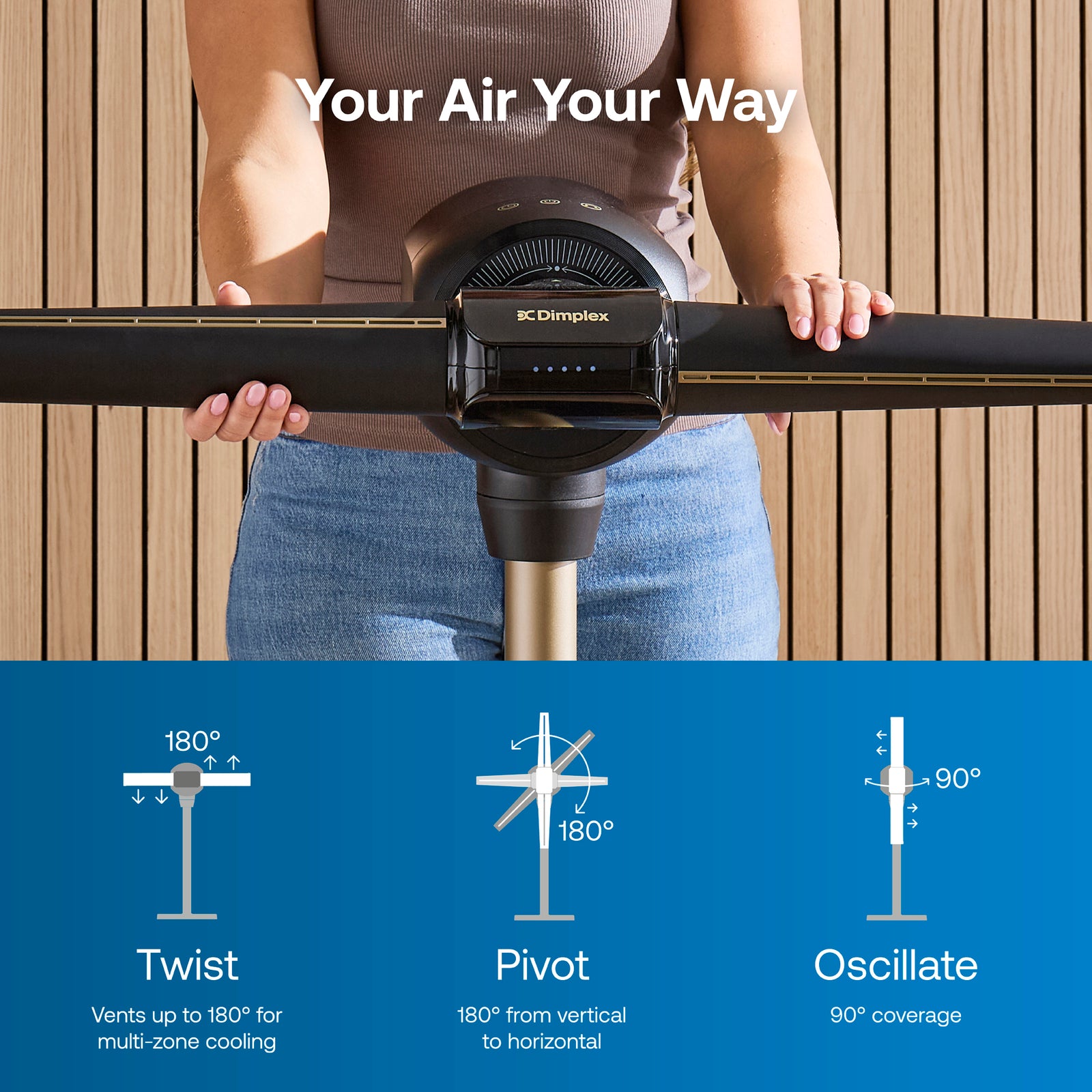 Dimplex Flexblade Multi-directional Bladeless Fan