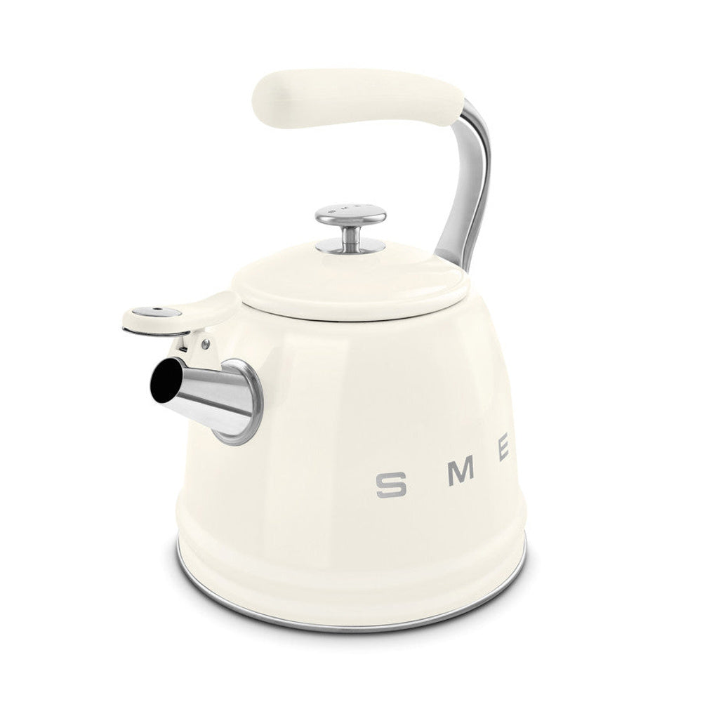 Wkf01 Retro Stovetop Whistling Kettle | Cream