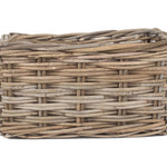 Rattan Rectangular Grey Rattan Storage Baskets | Small | Gray
