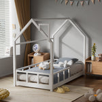 Kid’s Bed With House Frame Pine Wood | White