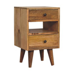 Solid Wood Mini Classic Multi Oak-ish Bedside