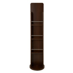 Rotating Full-length Mirror With Magazine Rack,standing Square Mirror | Walnut