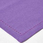 Plain Cotton Fabric 4 Napkins Set | 45cm x 45cm | Purple