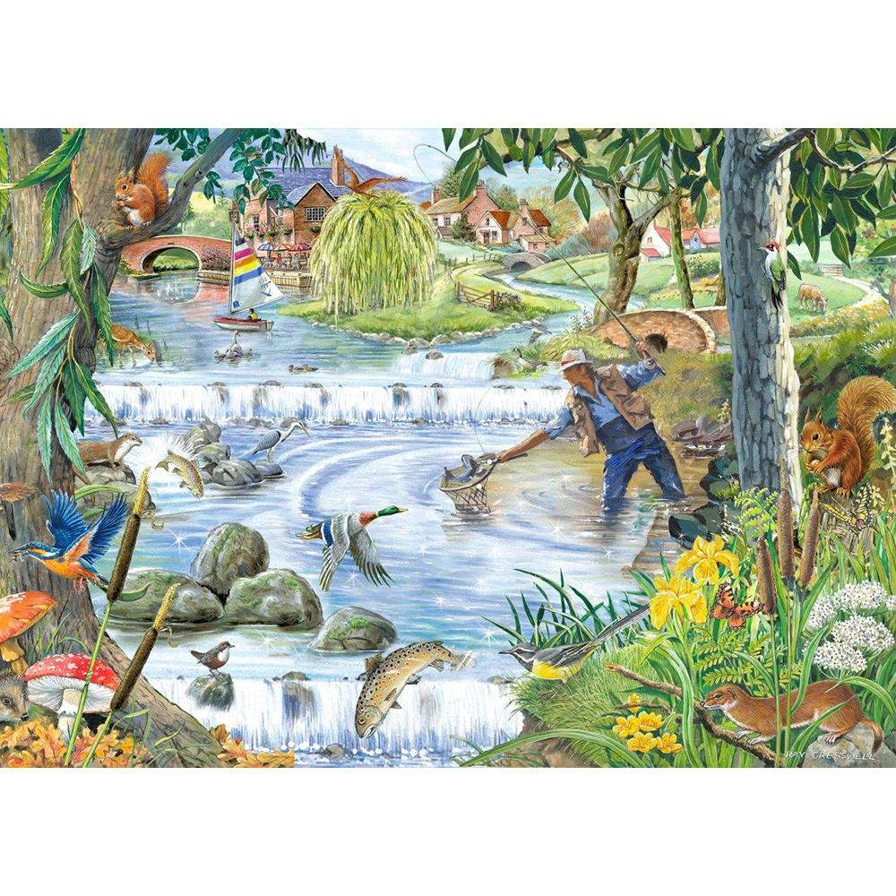 Sparkling Waters - Big 250 Piece Jigsaw Puzzle For Adults & Kids, With Extra Large Pieces