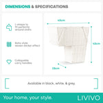 Stair Storage Basket - White