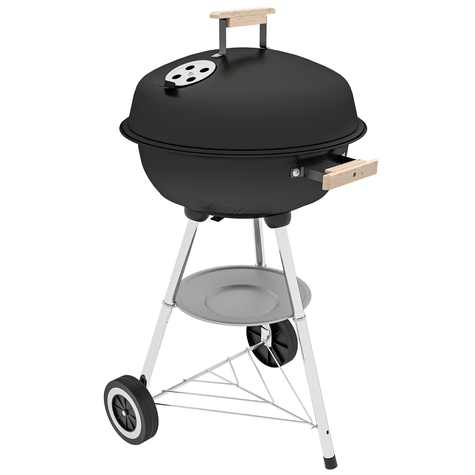 Portable Charcoal Grill With Lid, Patio