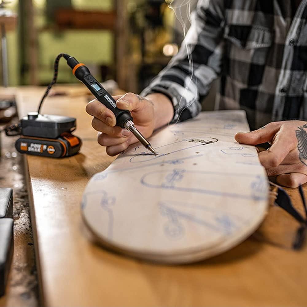 MakerX 20V Soldering Kit – Wood & Metal Crafting Tool | WX744.9