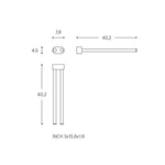 Swivel Towel Rack Chrome Architect Sp (40cm)