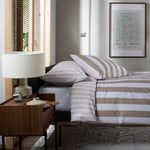High Point Cotton Printed Duvet Cover Set | Double | Natural