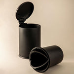 Bathroom Bin 3l, Pedal Soft-close Bucket Matt Black Essentials Collection