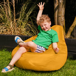 Kids High Back Bean Bag Chair | Yellow