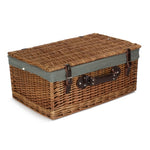 Wicker 56cm Double Steamed Picnic Basket | Gray