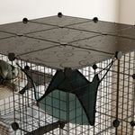 Diy Cat Cage Indoor, 4-tier Cat Enclosure W/ Hammock, Ramps, Doors, For 1-3 Cats