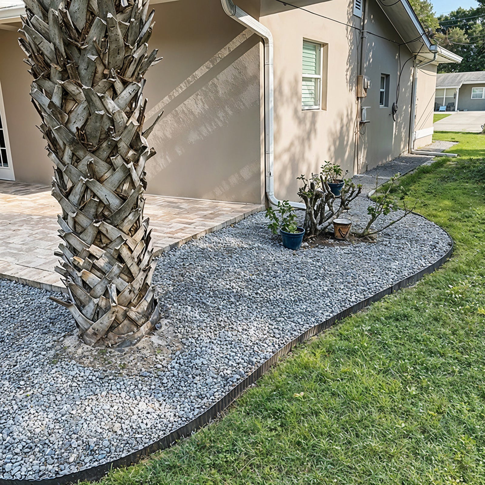 6m Corrugated Steel Garden Edging | Black