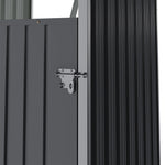 Metal Outdoor Garbage Bin Shed For 1 Trash Bin
