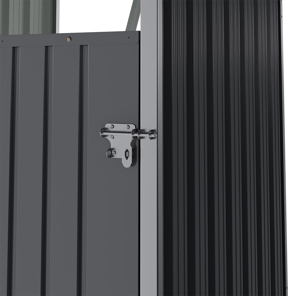 Metal Outdoor Garbage Bin Shed For 1 Trash Bin