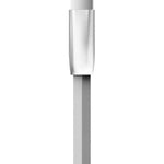 Spring Zinc Alloy Lightning To Usb Sync And Charge Cable 1 Meter | Silver