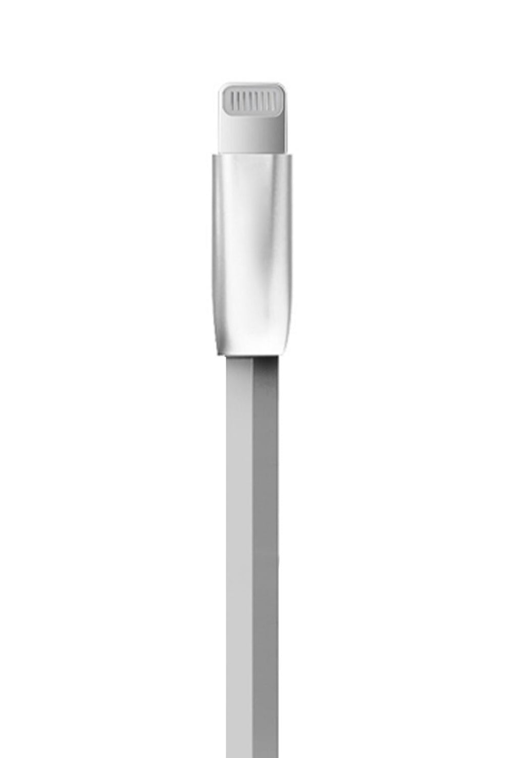 Spring Zinc Alloy Lightning To Usb Sync And Charge Cable 1 Meter | Silver