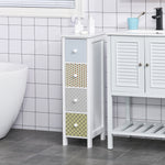 Drawer Cabinet, 4 Drawer Storage Organizer Unit Bathroom