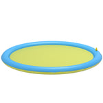 Splash Pad Sprinkler For Pets Dog Pool Non-slip Outdoor | 150cm | Yellow